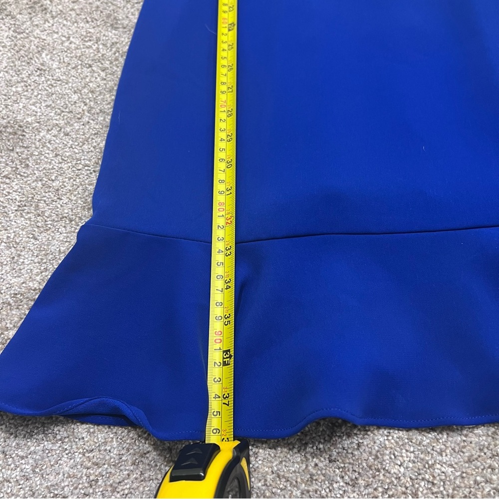 Laundry by Shelli Segal Sleeveless Midi Sheath Dress in Royal Blue, Cut Out, 10 - Picture 11 of 15